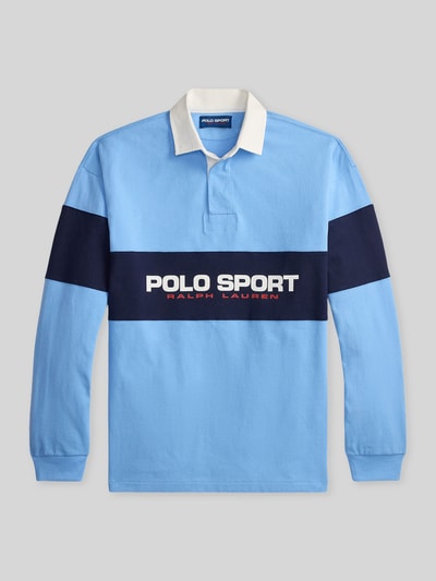 Produktfoto, Regular Fit Poloshirt aus reiner Baumwolle von Polo Ralph Lauren, mehrfarbiges Design mit Polokragen, Label-Schriftzug, Piqué-Struktur