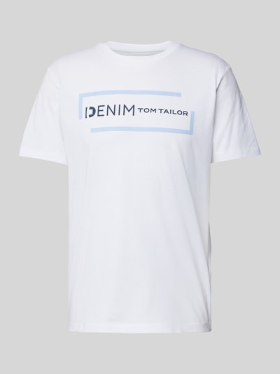 Tom Tailor Denim T-shirt met ronde hals Wit - 2