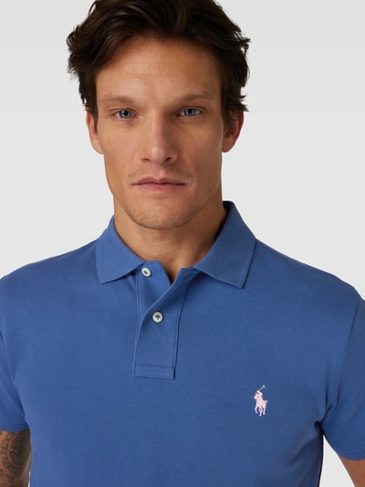 Polo Ralph Lauren Koszulka polo o kroju slim fit z wyhaftowanym logo Granatowy 3