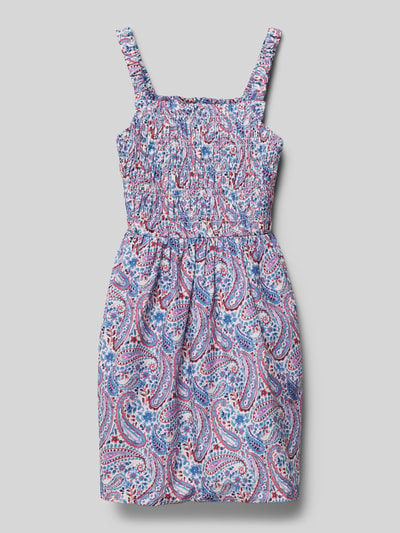 Mango Kleid mit Paisley-Muster Modell 'emily' Blau 1