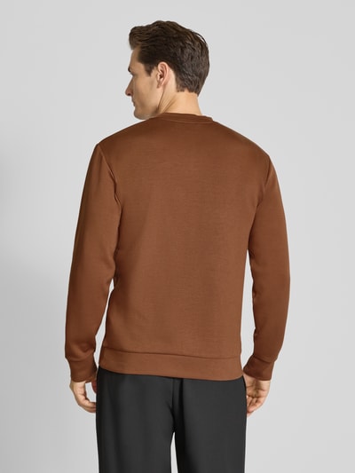 SELECTED HOMME Regular Fit Sweatshirt aus Viskose-Mix Modell 'EMANUEL' Dunkelorange 5