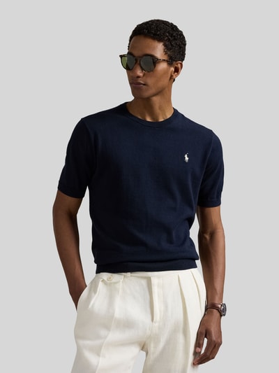 Polo Ralph Lauren Slim Fit T-Shirt aus reiner Baumwolle Marine 4
