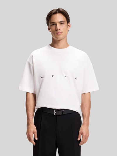 HUGO Oversize T-shirt met rugprint model 'DARISO' Wit - 4