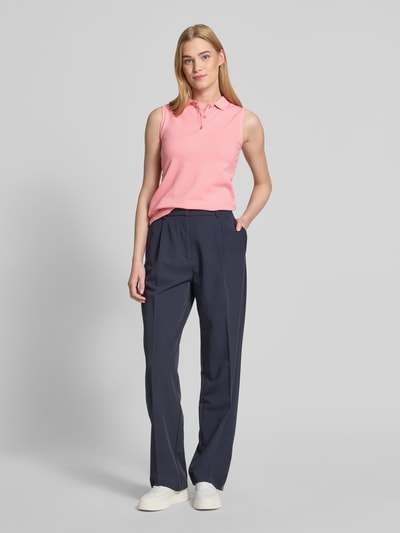 Christian Berg Woman Tanktop met polokraag Felroze - 1