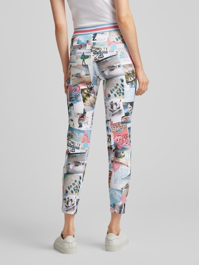 Marc Cain Legging in all-over look met elastische band Koraal - 5