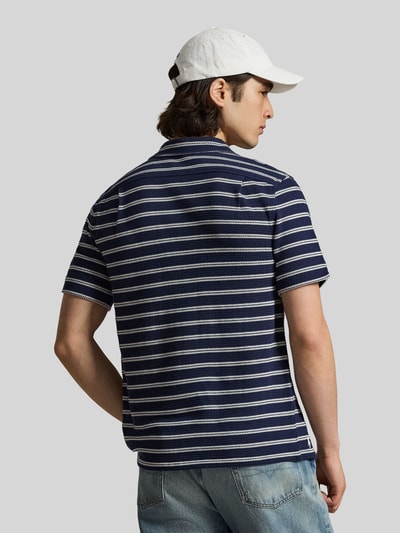 Polo Ralph Lauren Regular Fit Freizeithemd aus Baumwoll-Mix mit Lochmuster-Streifen Marine 5