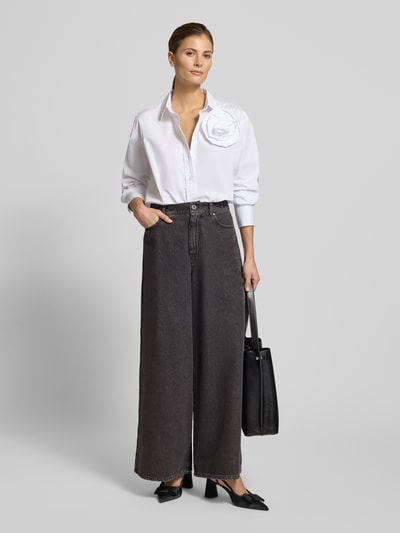 Weekend Max Mara Relaxed Fit Jeans aus reiner Baumwolle Black 1