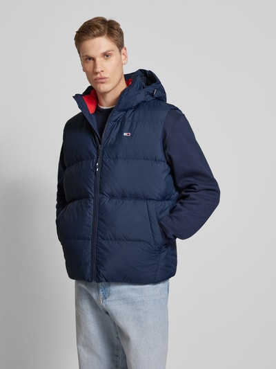 Tommy Jeans Steppweste mit Label-Stitching Dunkelblau 4