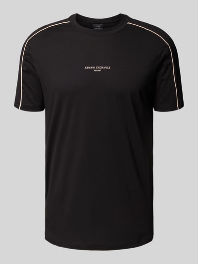 ARMANI EXCHANGE T-Shirt mit Label-Print Black 2