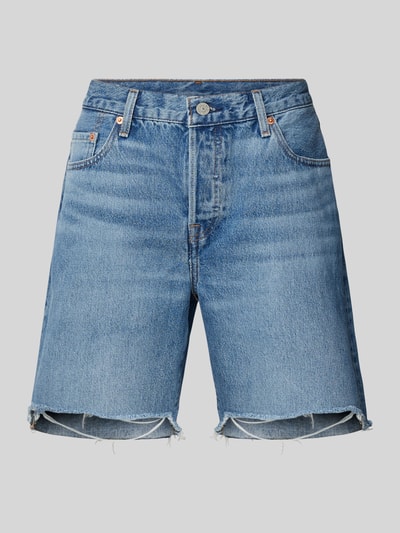 Levi's® Regular fit korte jeans met rafels, model '501® 90S' Jeansblauw - 2