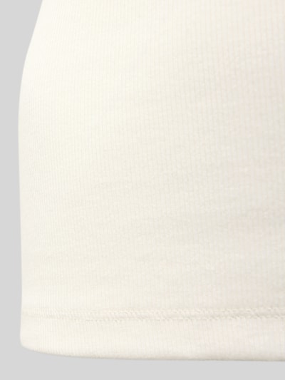 Christian Berg Woman Pyjama-Oberteil in Ripp-Optik mit Spitzenbesatz Offwhite 2