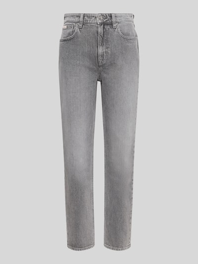 Calvin Klein Jeans Mom Fit Jeans aus Baumwoll-Mix Modell 'MOM JEAN' Hellgrau 2