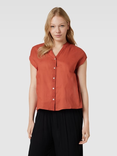 s.Oliver BLACK LABEL Blouseshirt met knoopsluiting Roestrood - 4