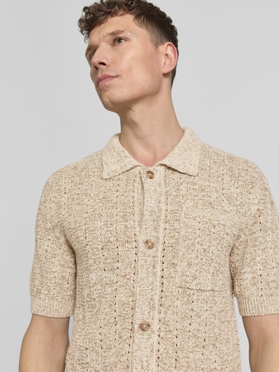 Marc O'Polo Regular Fit Freizeithemd aus Baumwoll-Leinen-Mix Offwhite 3