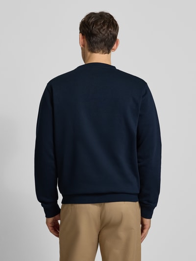 Lerros Sweatshirt mit Rundhalsausschnitt und Label-Patch Marine 5