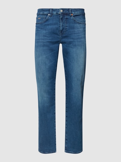 BOSS Orange Regular Fit Jeans mit Label-Details Modell 'Maine' Blau 2