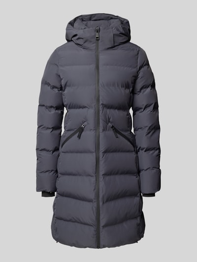 Superdry Regular Fit Mantel in Stepp-Optik Modell 'City' Dunkelgrau 2