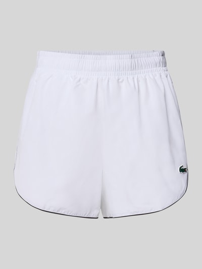 Lacoste Sport Regular Fit Sportshorts mit elastischem Bund Weiss 1