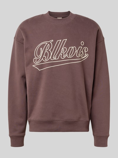 BLKVIS Regular Fit Sweatshirt mit Logo-Print Modell 'Source' Pflaume 2