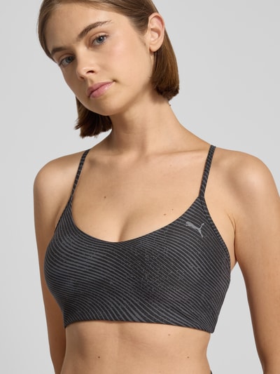 PUMA Beha met logoprint, model 'Cloudspun' Zwart - 3