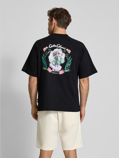 CARLO COLUCCI Oversized T-Shirt mit Label-Print Black 5