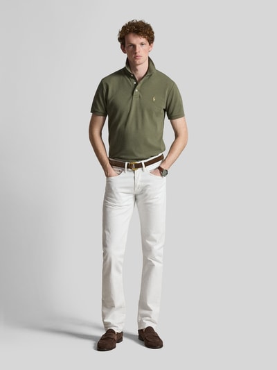 Polo Ralph Lauren Koszulka polo o kroju regular fit z mieszanki bawełny Oliwkowy 1