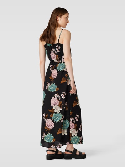 Only Midi-jurk met all-over bloemenmotief, model 'WINNER' Zwart - 5