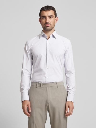 BOSS Slim fit zakelijk overhemd met kentkraag, model 'Hank' Antraciet - 4