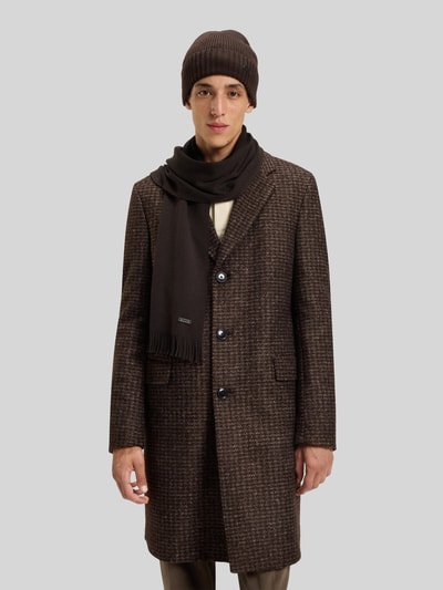 BOSS Czapka z czystej żywej wełny  Ciemnobrązowy 1