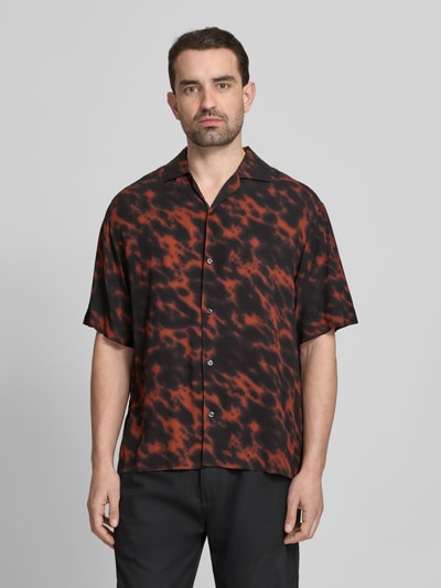 HUGO Relaxed Fit Freizeithemd aus reiner Viskose Modell 'ESPINO' Black 4