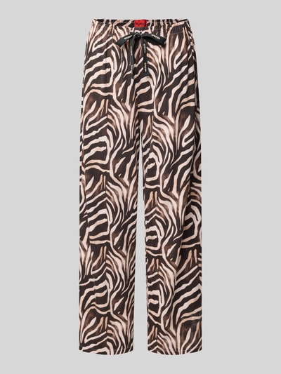 Productfoto, Regular Fit Pyjamas-Hose aus Modal-Mix Modell 'CASUAL PANTS' van HUGO, all-over patroon, jersey, elastische taille met tunnelkoord, label-opschrift