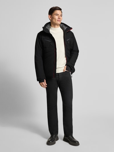 LUHTA Gewatteerd jack met capuchon, model 'KARRAVAARA' Zwart - 1