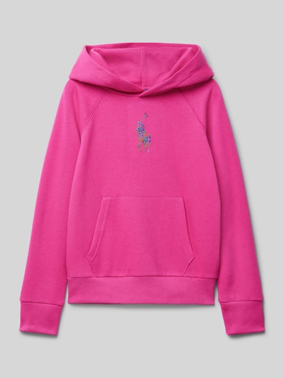 Polo Ralph Lauren Teens Hoodie mit Label-Stitching Pink 1