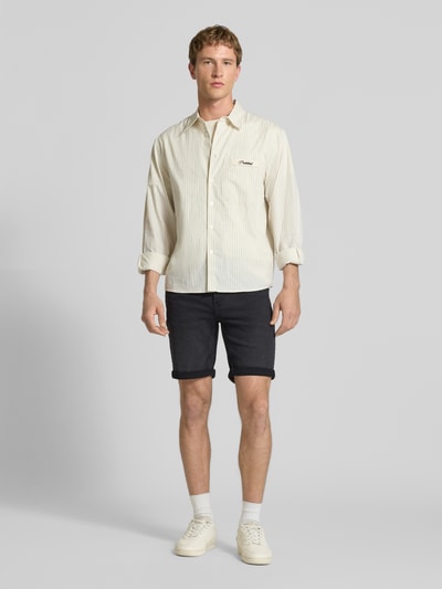 ONLY & SONS Szorty jeansowe o kroju regular fit z mieszanki bawełny z dodatkiem wiskozy model 'SPY' Czarny 1