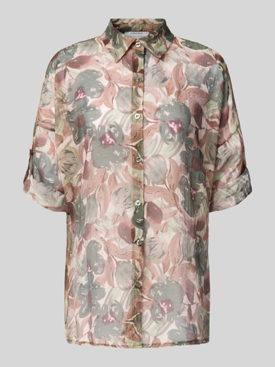 ZABAIONE Relaxed Fit Bluse aus Viskose-Mix Modell 'Sa44brinaa' Khaki 2