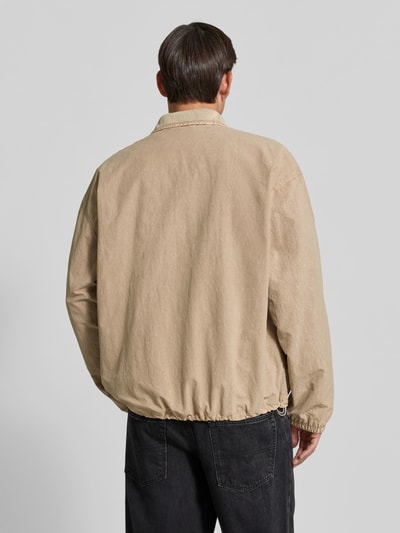 Diesel Bomberjack met gestikt logo Beige - 5