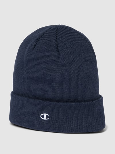 CHAMPION Beanie mit Label-Stitching Dunkelblau 1