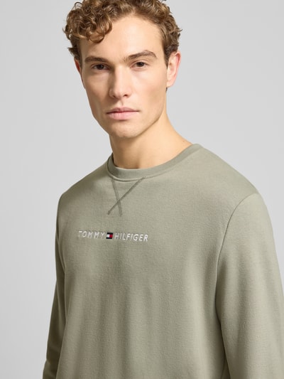 Tommy Hilfiger Regular Fit Sweatshirt aus Baumwoll-Mix Khaki 3