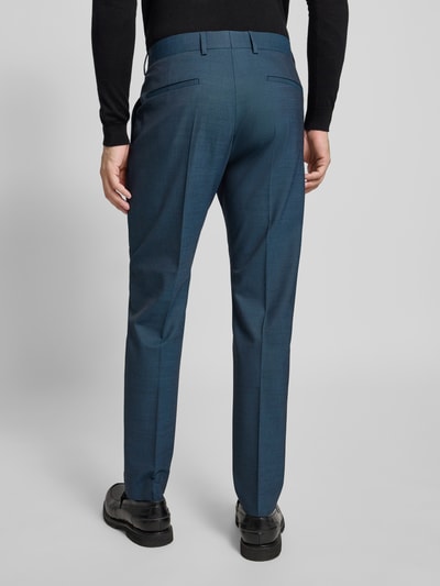 Strellson Slim fit pantalon met wol, model 'MAURY' Petrol - 5