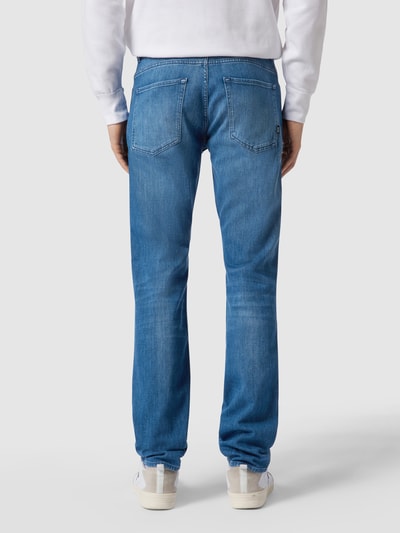 BOSS Slim fit jeans met labeldetails Blauw - 5