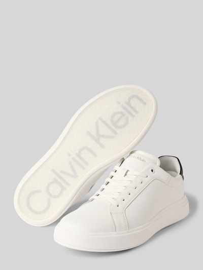CK Calvin Klein Sneakers met vetersluiting en labeldetail Wit - 4