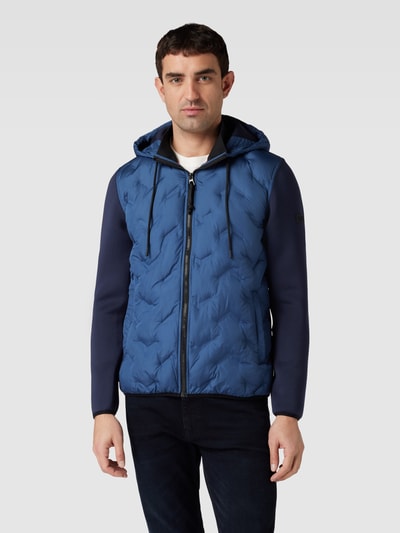 Lerros Sweatjacke in Two-Tone-Machart Marine 4