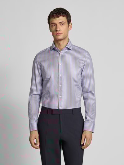 SEIDENSTICKER Slim fit zakelijk overhemd met kentkraag Zand - 4