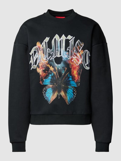 Jack & Jones Sweatshirt met ronde hals, model 'FIREFLY' Zwart - 2