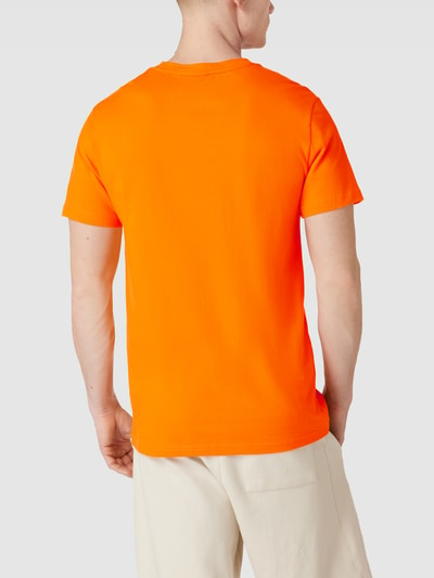 BOSS T-shirt met labelprint Oranje - 5