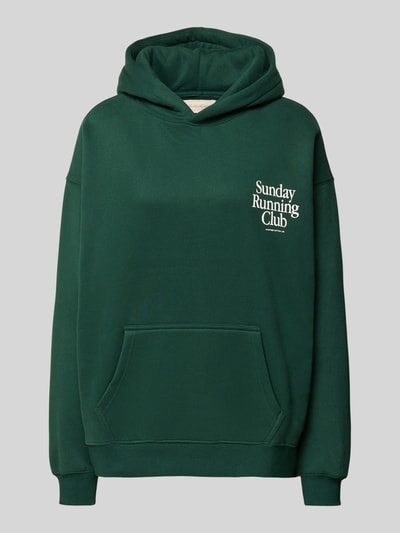 ANOTHER COTTON LAB Hoodie mit elastischen Abschlüssen Dunkelgruen 2