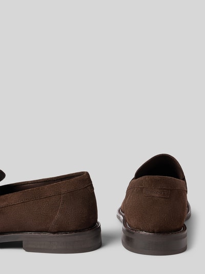 Gant Lederloafers mit Blockabsatz Modell 'Lozham' Dunkelbraun 2
