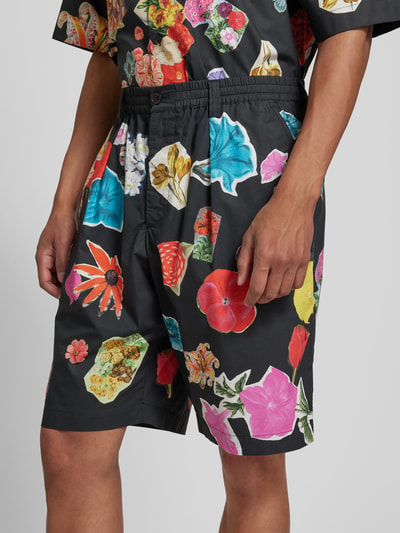 Marni Shorts mit floralem Muster Black 3