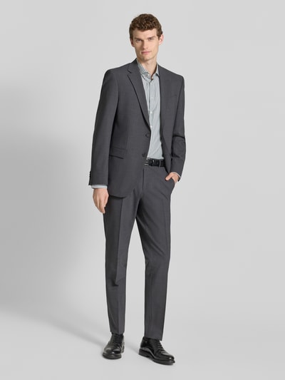 Jake*s Koszula biznesowa o kroju slim fit z bawełny z kołnierzykiem typu cutaway Ciemnozielony 1