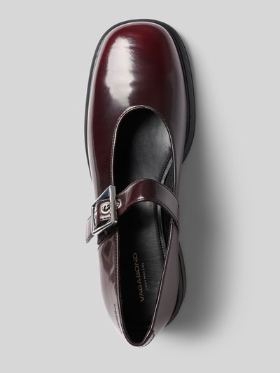 Productfoto, glanzende donkerrode loafers van rundleer model 'ELLIS' van Vagabond, Heren Loafer